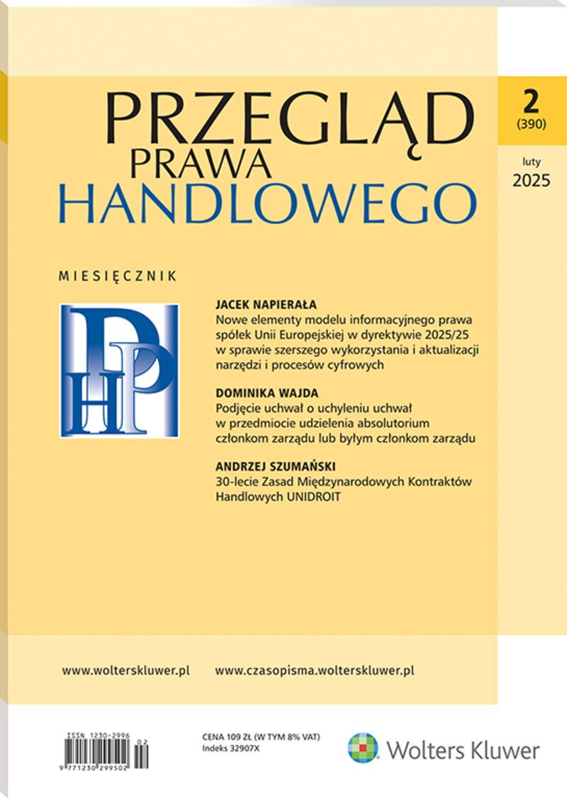 Przegląd Prawa Handlowego - Nr 2/2025 390