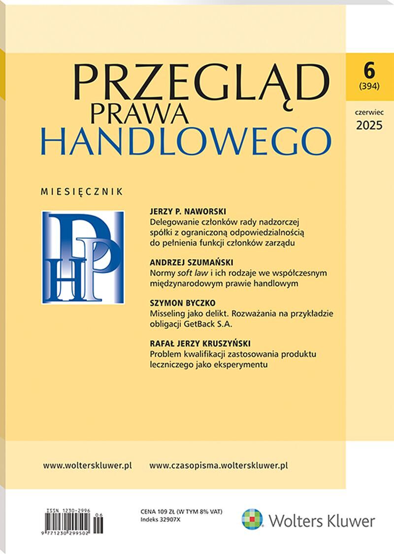 Przegląd Prawa Handlowego - Nr 6/2025 394