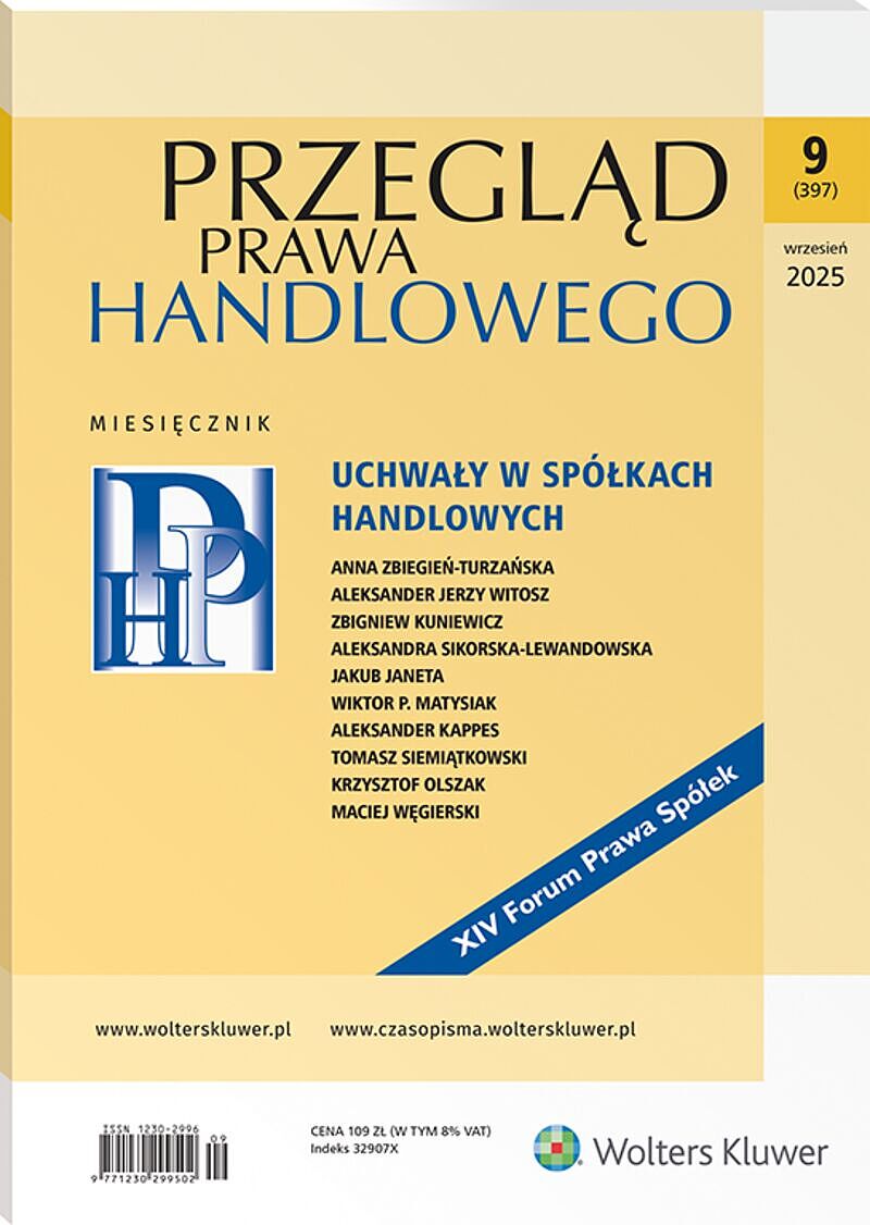 Przegląd Prawa Handlowego - Nr 9/2025 397
