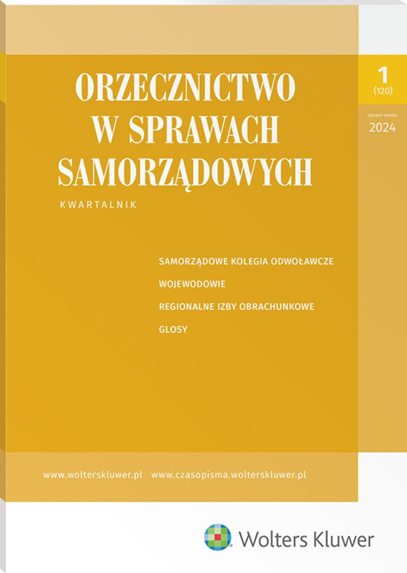 Orzecznictwo w Sprawach Samorządowych - Nr 1/2024