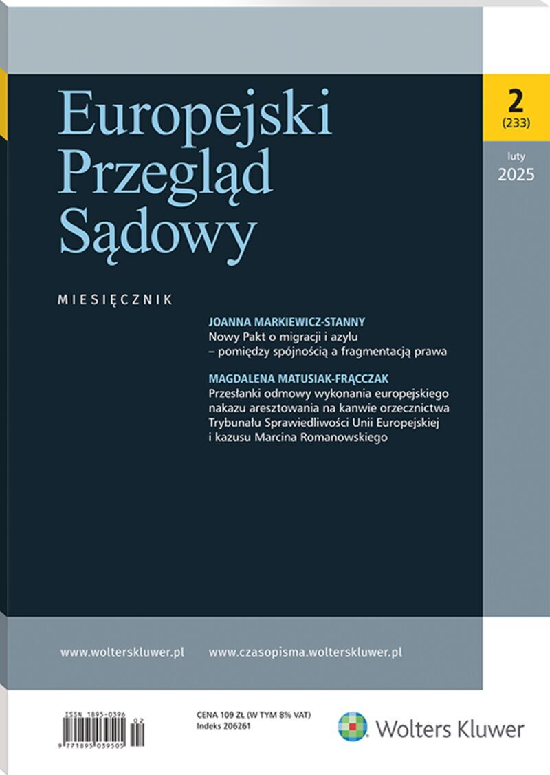 Europejski Przegląd Sądowy - Nr 2/2025 233
