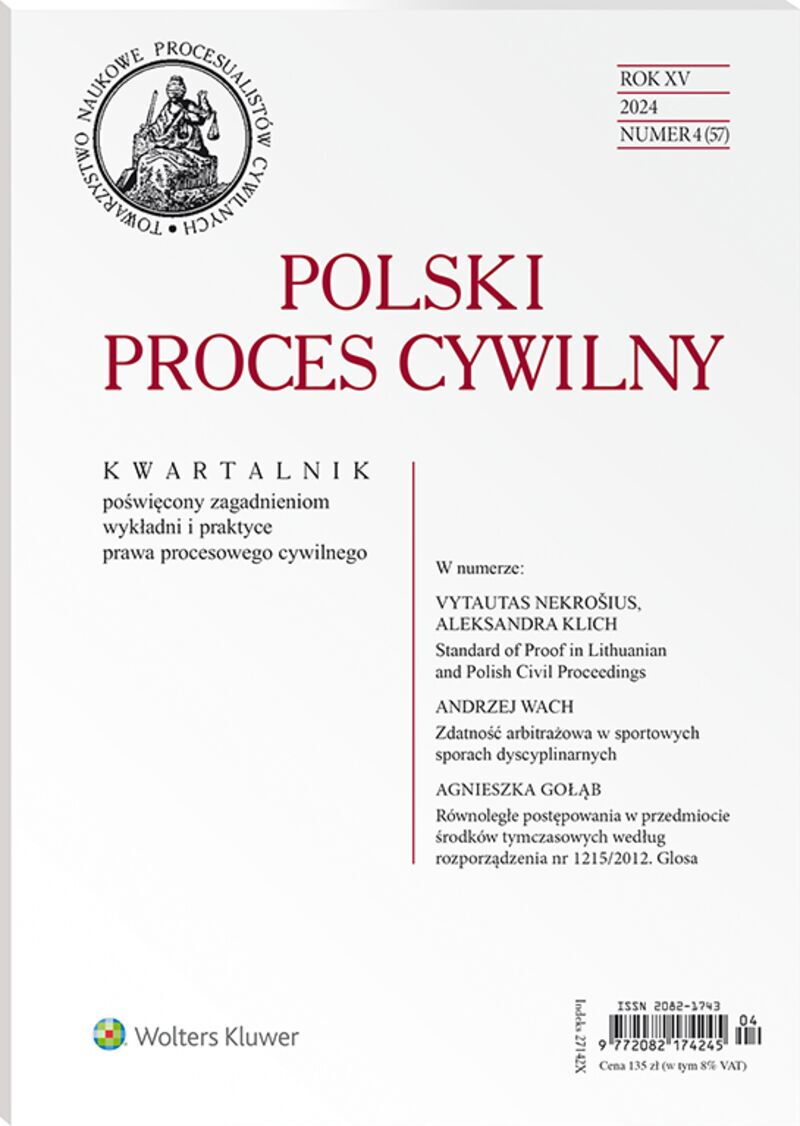 Polski Proces Cywilny - Nr 4/2024