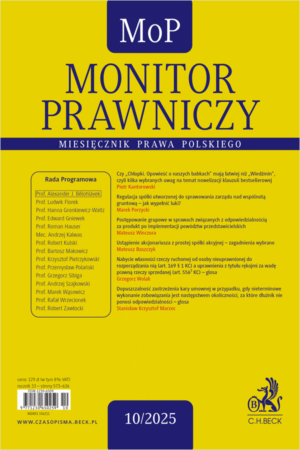 Monitor Prawniczy Nr 10/2025