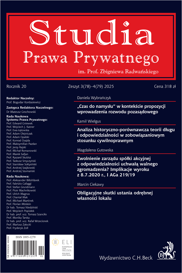 Studia Prawa Prywatnego. Zeszyt 3-4/2025