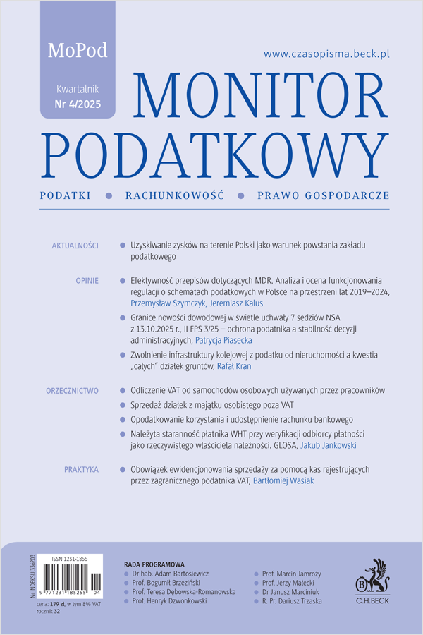 Monitor Podatkowy Nr 4/2025