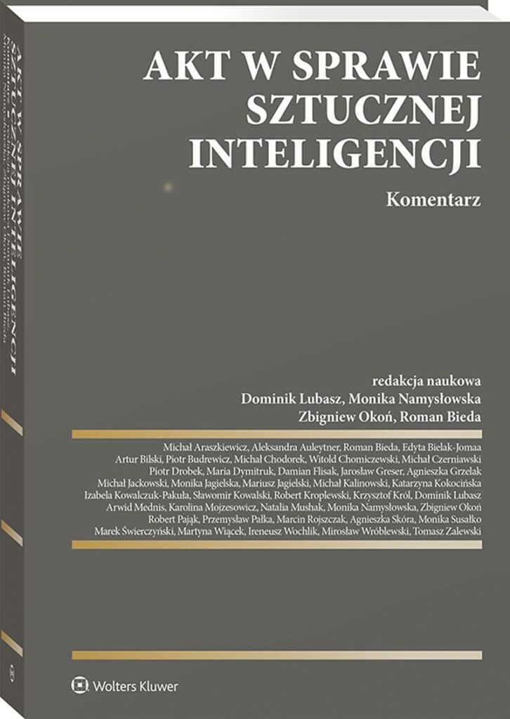 Akt w sprawie sztucznej inteligencji. Komentarz [PRZEDSPRZEDAŻ]