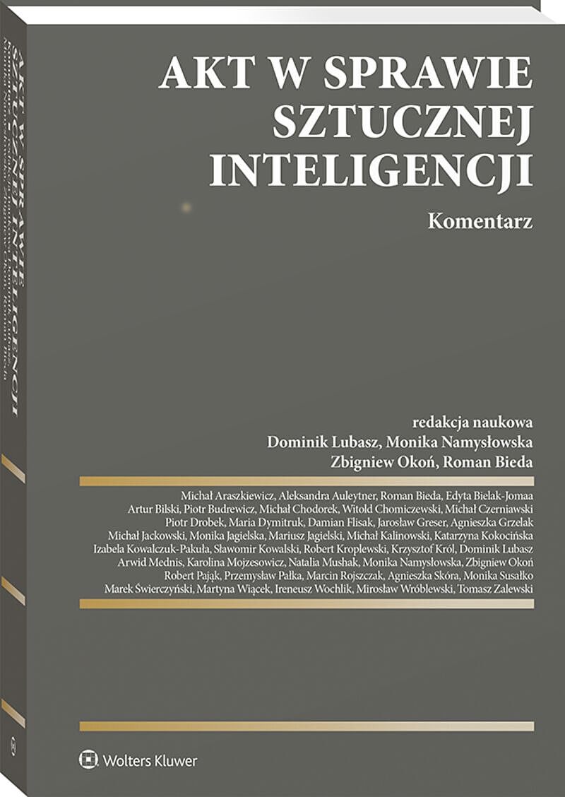 Akt w sprawie sztucznej inteligencji. Komentarz [PRZEDSPRZEDAŻ]