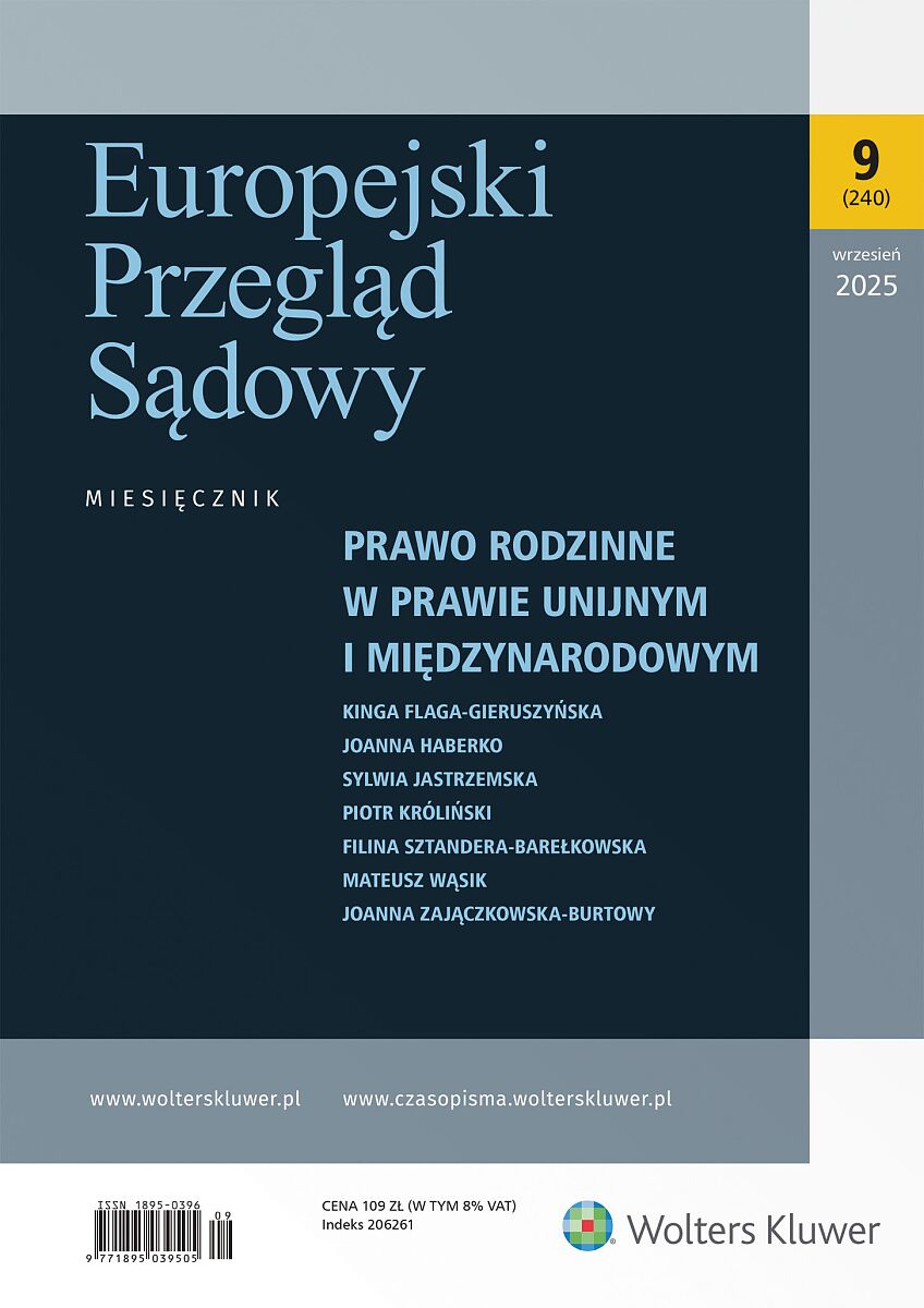 Europejski Przegląd Sądowy - Nr 9/2025 240