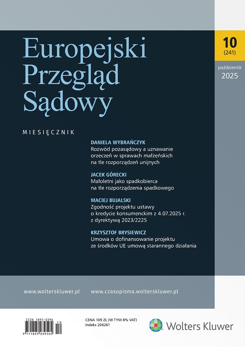 Europejski Przegląd Sądowy - Nr 10/2025 241