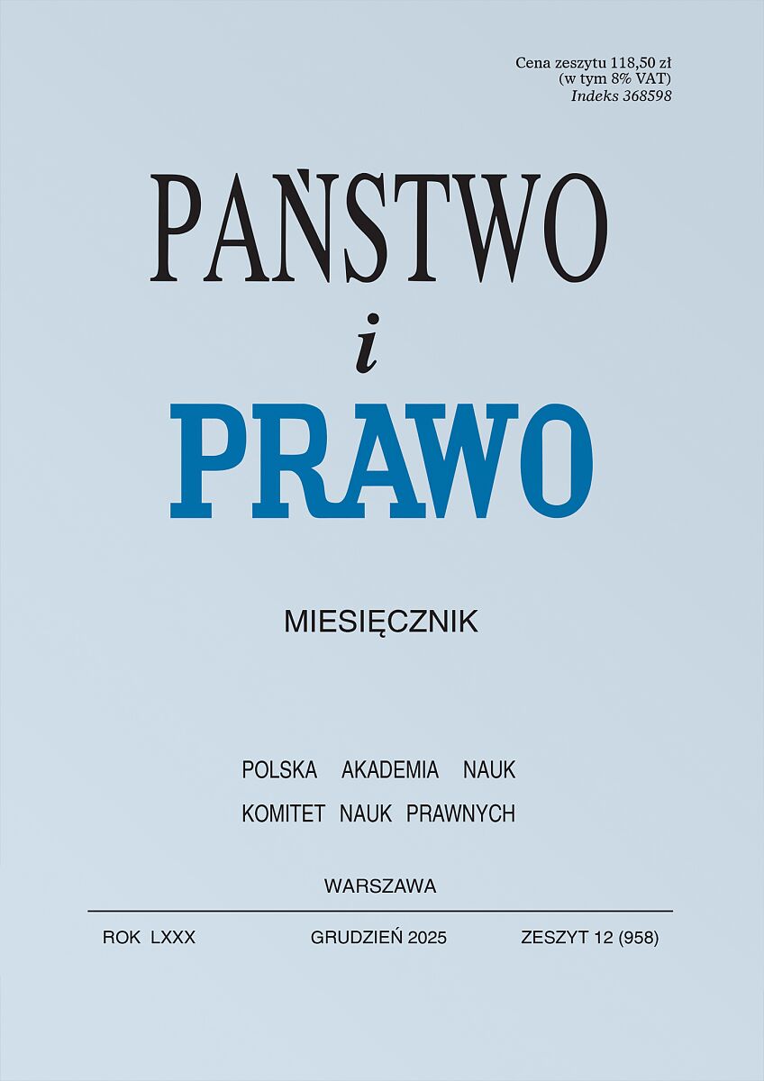 Państwo i Prawo - Nr 12/2025 958