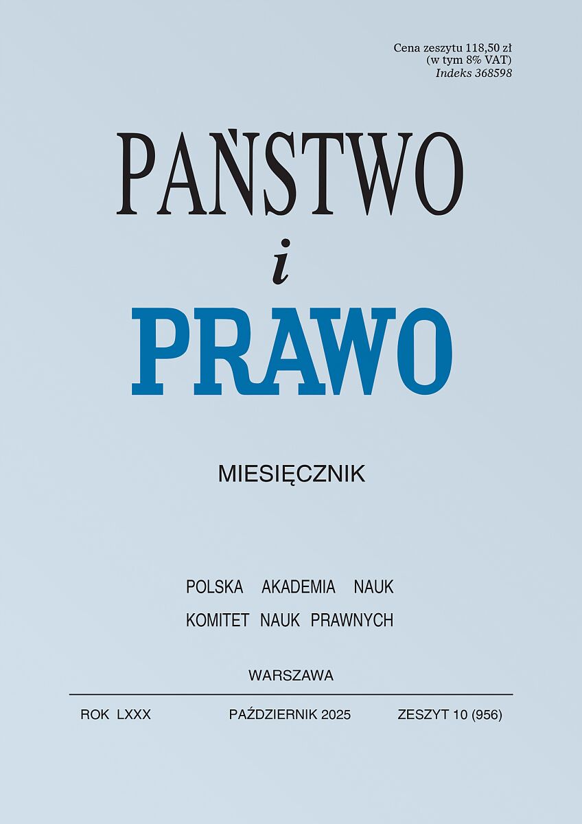 Państwo i Prawo - Nr 10/2025 956