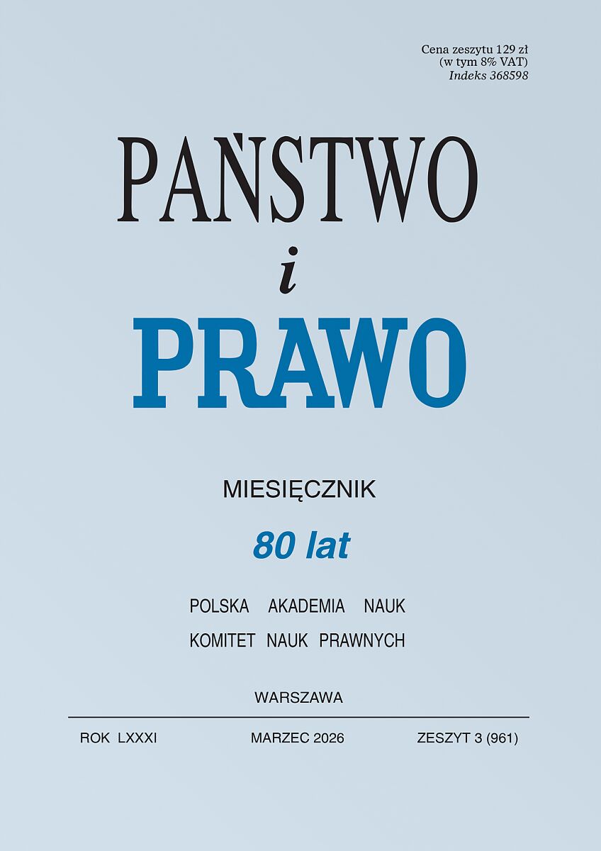 Państwo i Prawo - Nr 3/2026 961