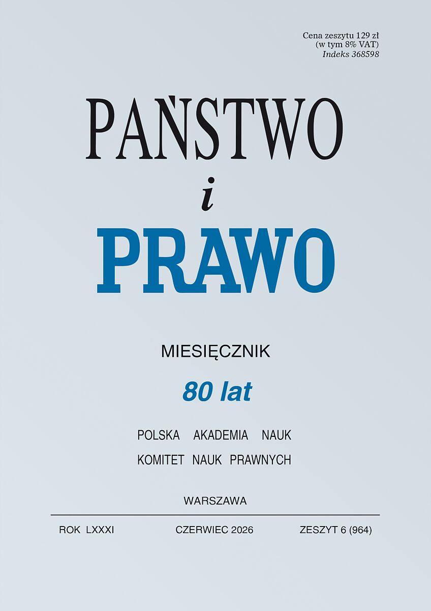 Państwo i Prawo - Nr 6/2026 964