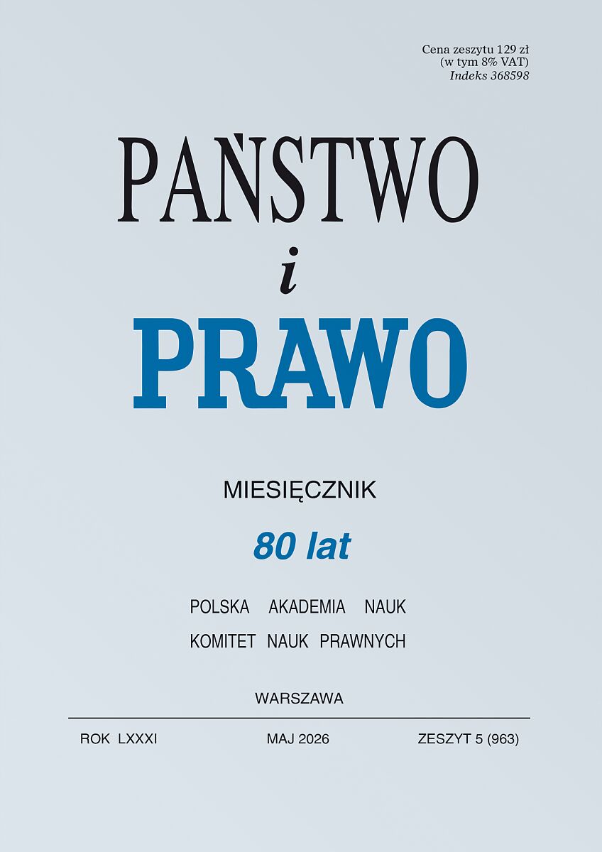 Państwo i Prawo - Nr 5/2026 963