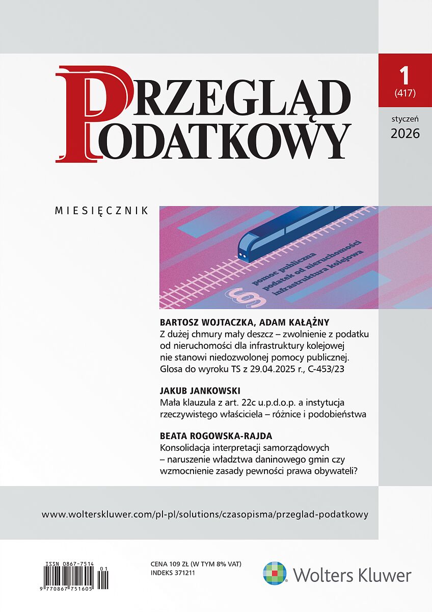Przegląd Podatkowy - Nr 1/2026 417