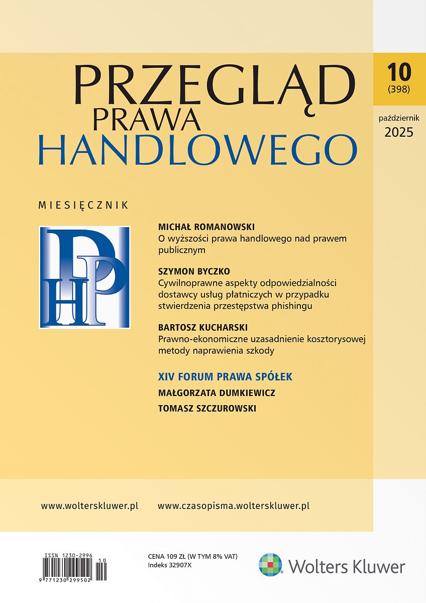 Przegląd Prawa Handlowego - Nr 10/2025 398