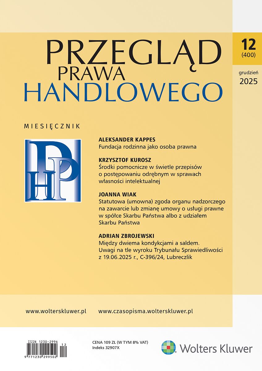 Przegląd Prawa Handlowego - Nr 12/2025 400