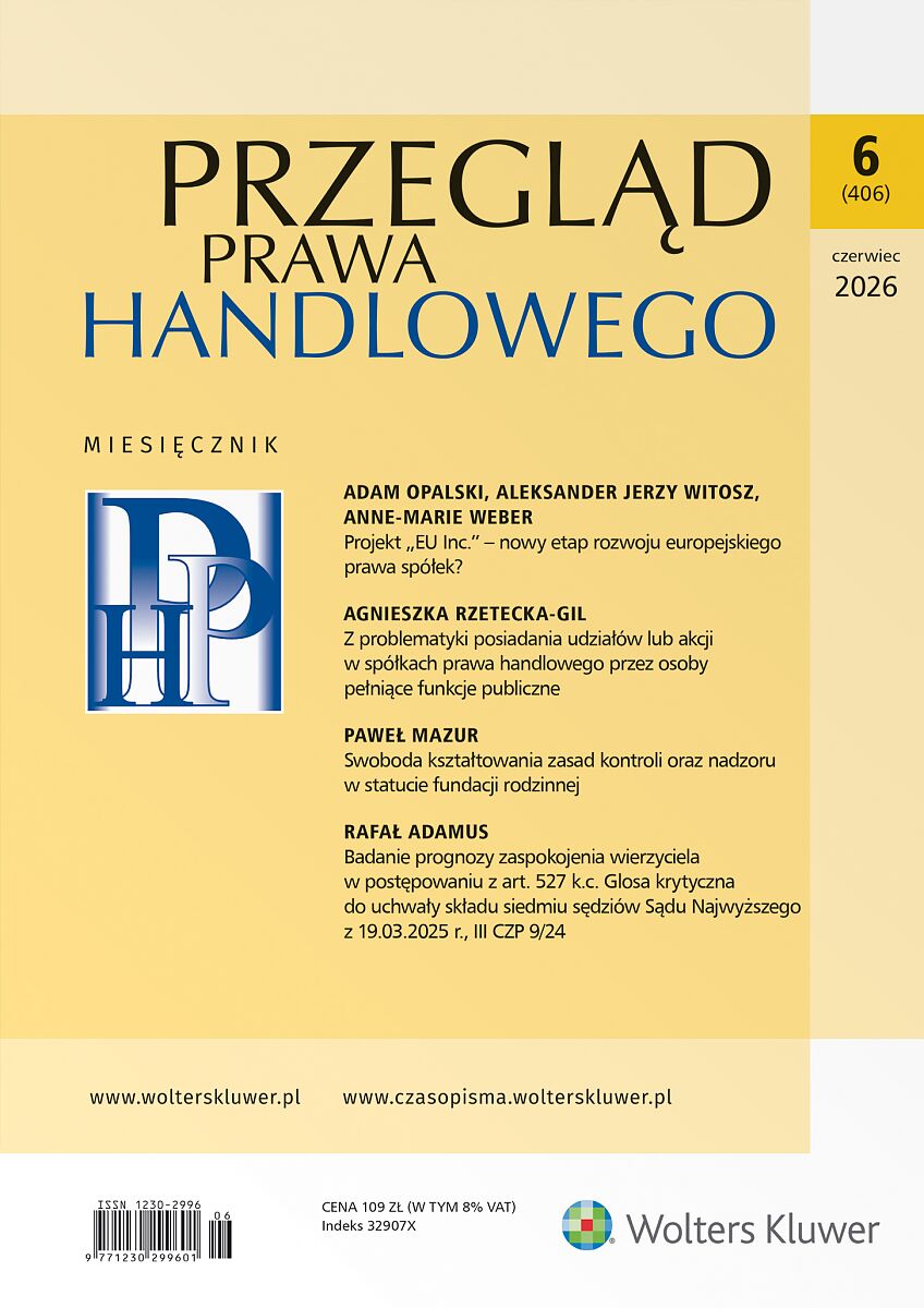 Przegląd Prawa Handlowego - Nr 6/2026 406