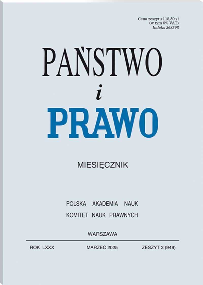 Państwo i Prawo - Nr 3/2025 [949]