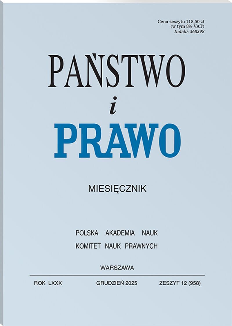 Państwo i Prawo - Nr 12/2025 958