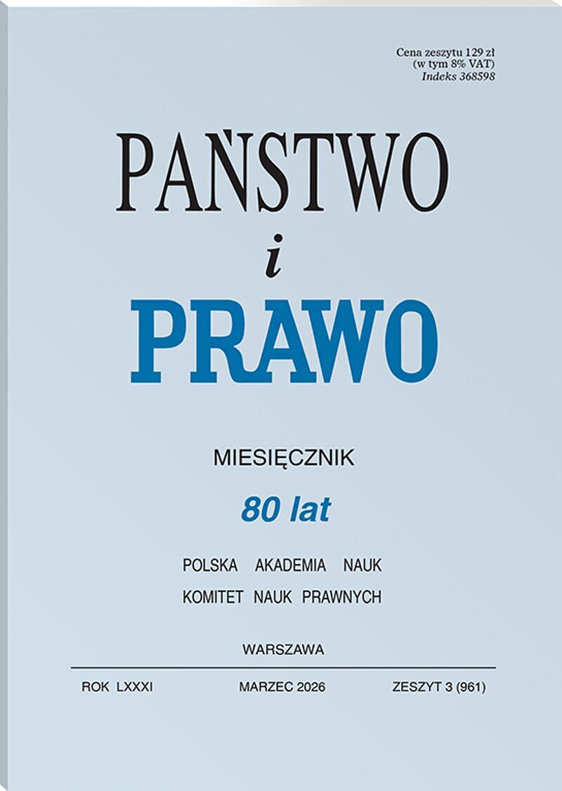 Państwo i Prawo - Nr 3/2026 961