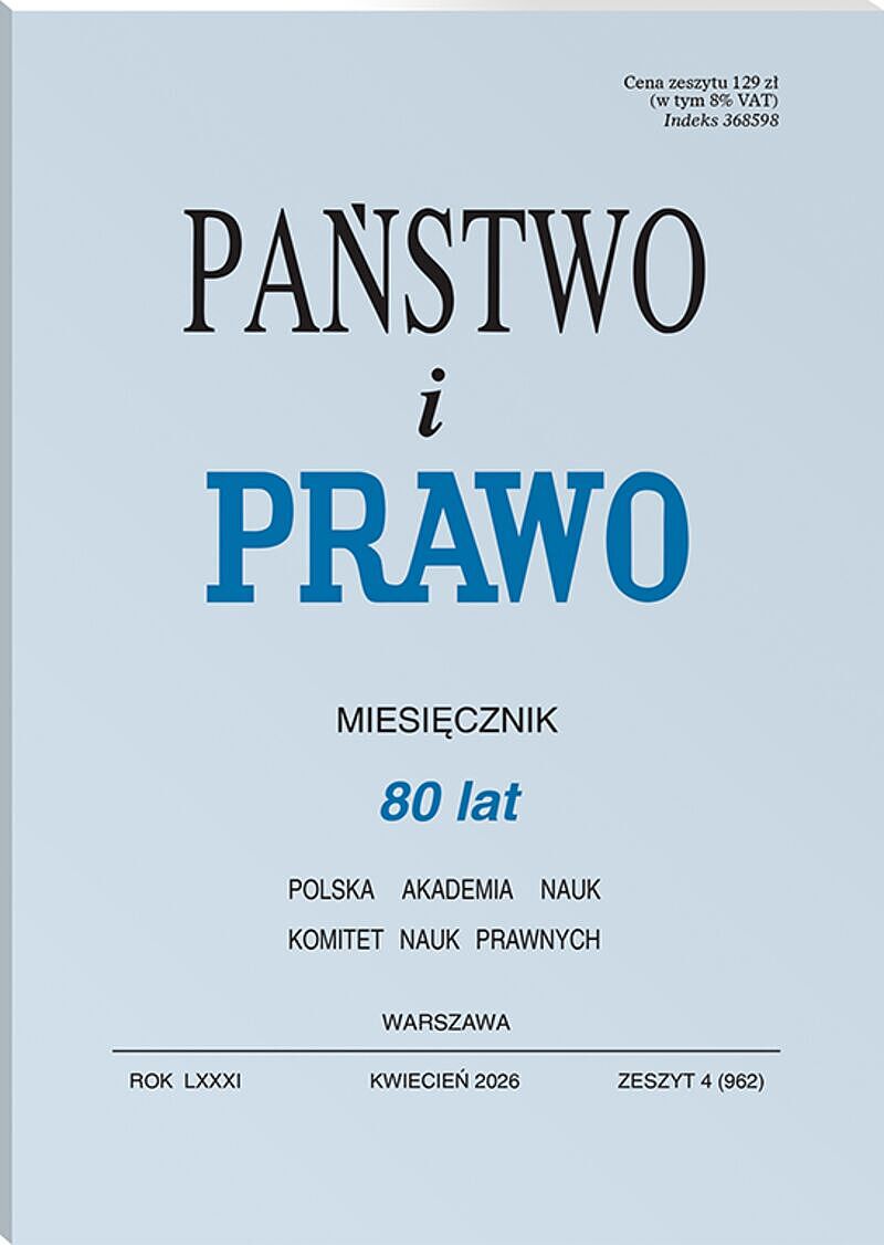 Państwo i Prawo - Nr 4/2026 962