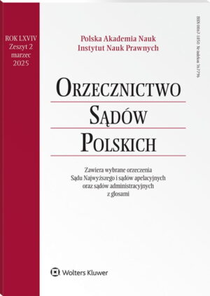 Orzecznictwo Sądów Polskich - Nr 2/2025
