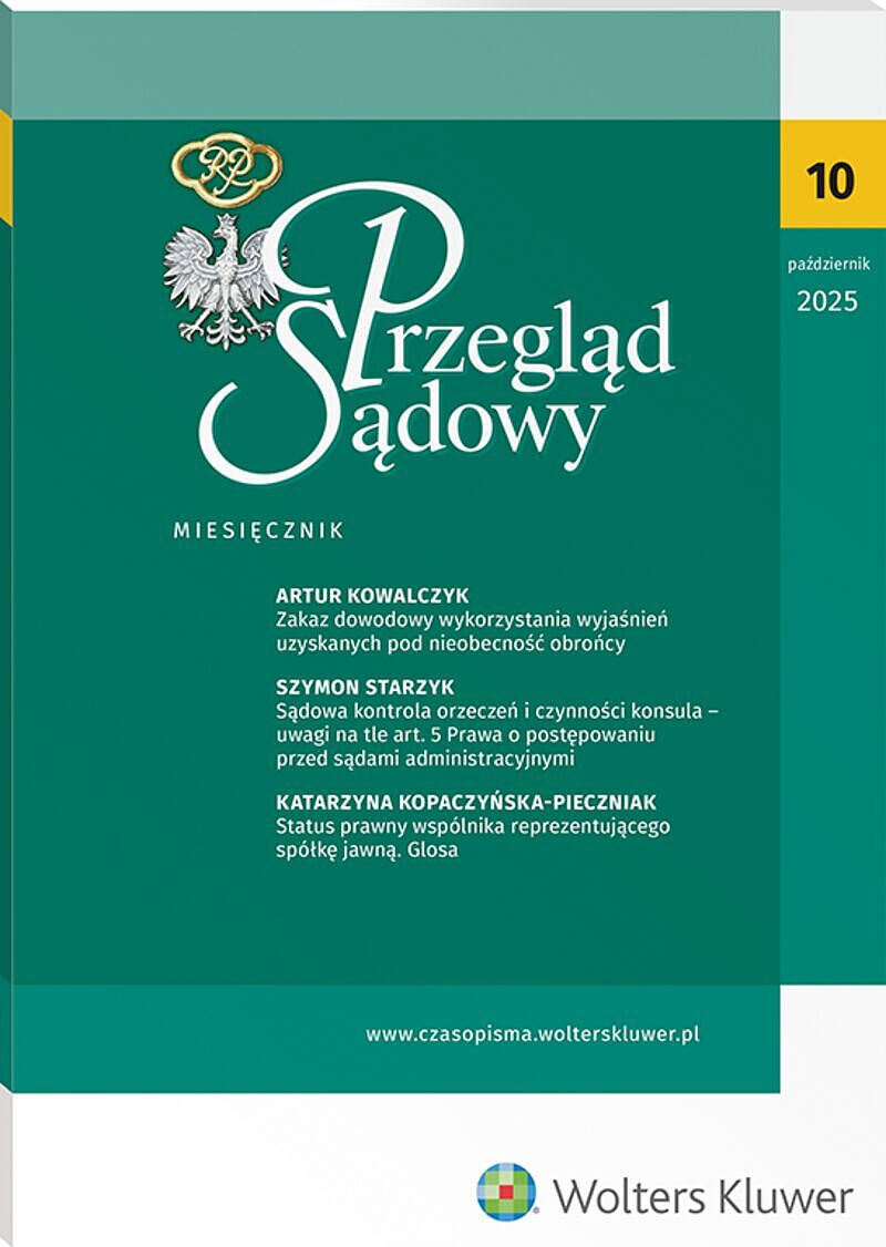 Przegląd Sądowy - Nr 10/2025