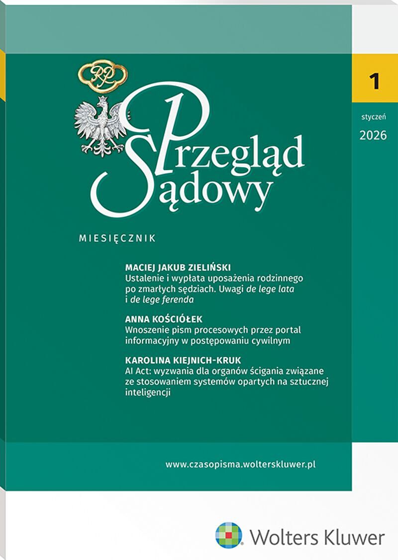 Przegląd Sądowy - Nr 1 - 2026