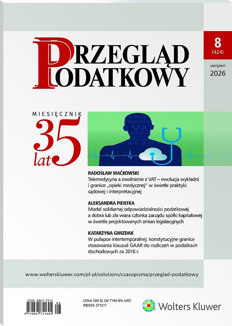 Przegląd Podatkowy - Nr 8/2026 424