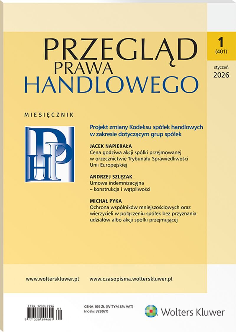 Przegląd Prawa Handlowego - Nr 1/2026 401
