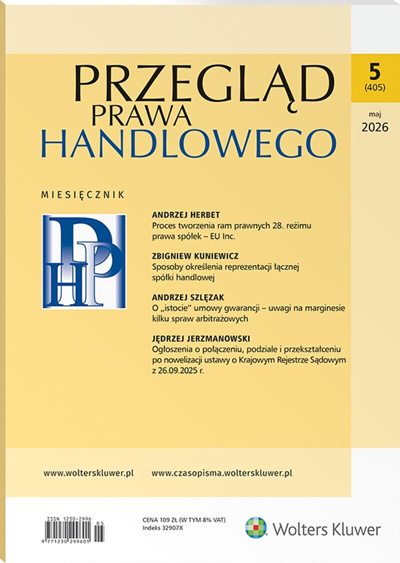 Przegląd Prawa Handlowego - Nr 5/2026 405