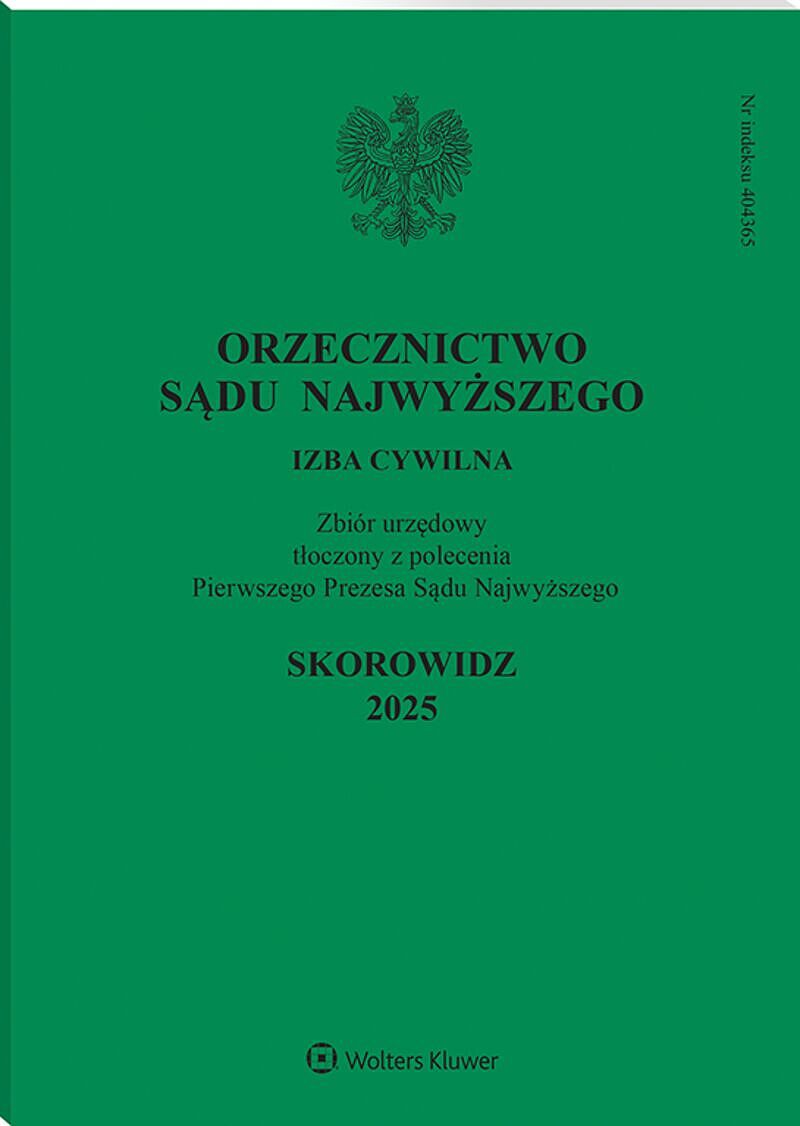 Orzecznictwo Sądu Najwyższego. Izba Cywilna - Nr 13/2025