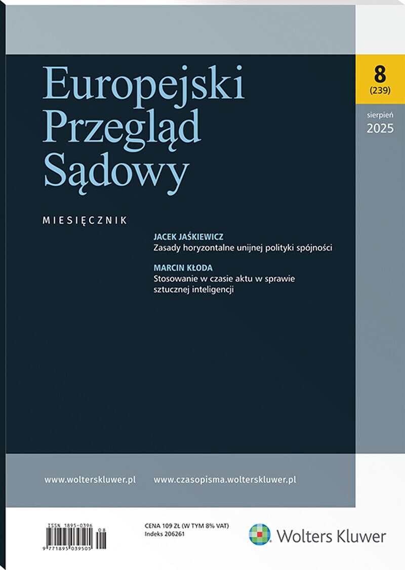 Europejski Przegląd Sądowy - Nr 8/2025 [239]