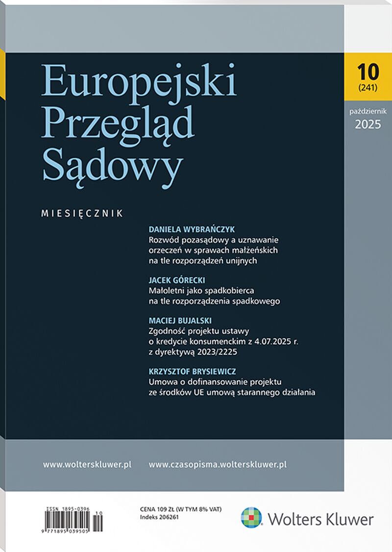 Europejski Przegląd Sądowy - Nr 10/2025 241