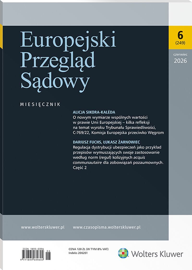 Europejski Przegląd Sądowy - Nr 6/2026 249