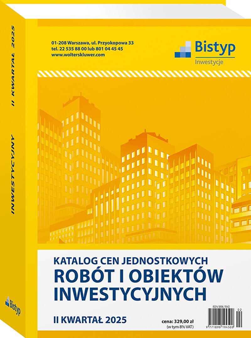 Katalog cen jednostkowych robót i obiektów INWESTYCYJNYCH - II kwartał 2025 r.