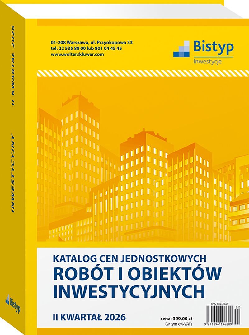 Katalog cen jednostkowych robót i obiektów INWESTYCYJNYCH - II kwartał 2026 r