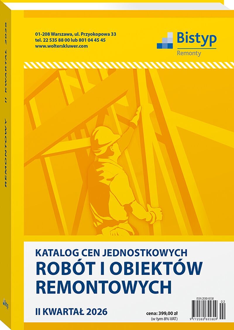 Katalog cen jednostkowych robót i obiektów REMONTOWYCH - II kwartał 2026 r.