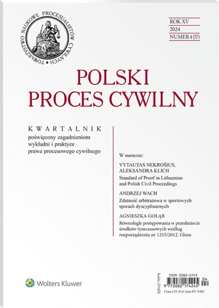 Polski Proces Cywilny - Nr 4/2024