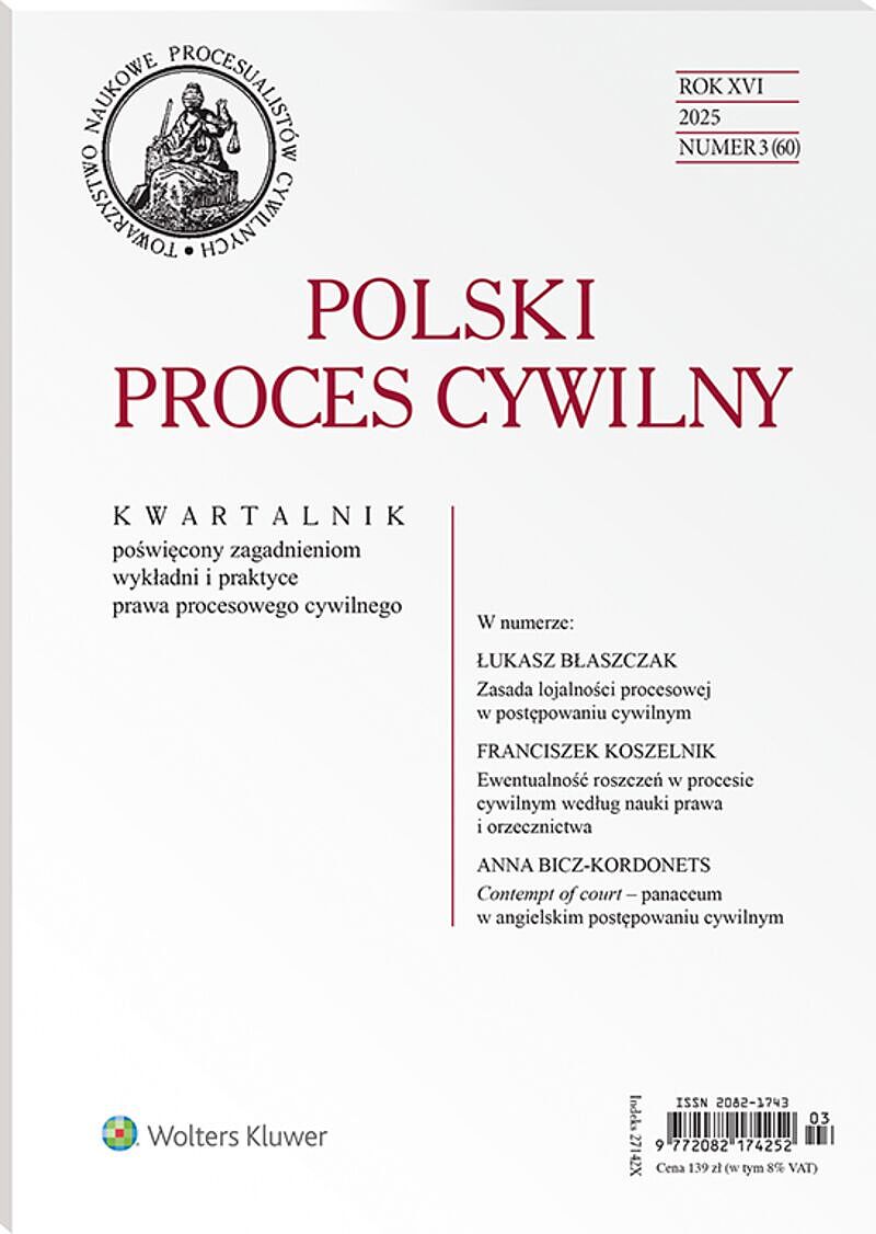 Polski Proces Cywilny - Nr 3/2025