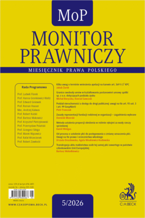Monitor Prawniczy Nr 5/2026