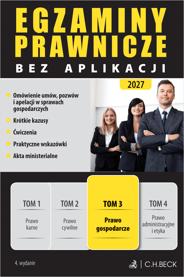 Egzaminy Prawnicze bez aplikacji 2027. Tom 3. Prawo gospodarcze