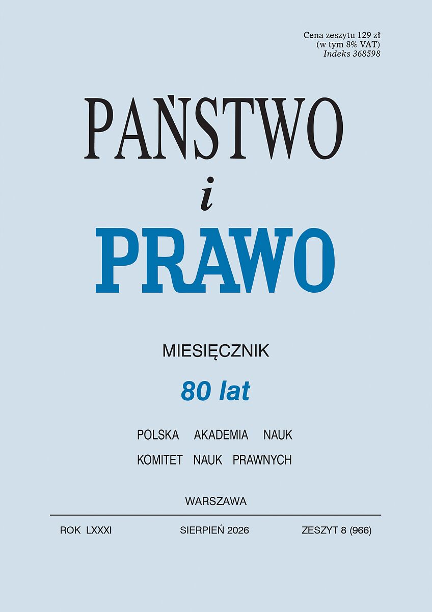 Państwo i Prawo - Nr 8/2026 966